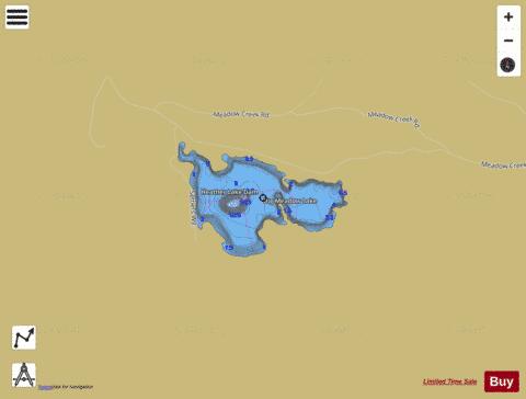 Big Meadow Lake depth contour Map - i-Boating App