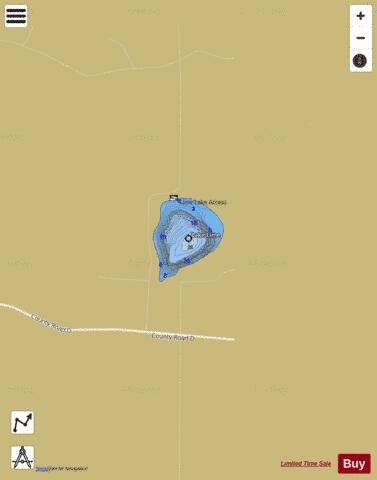 Lake Lime depth contour Map - i-Boating App