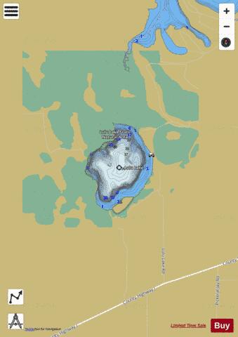 Lulu Lake depth contour Map - i-Boating App