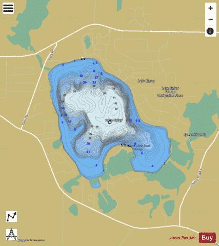 Lake Ripley depth contour Map - i-Boating App
