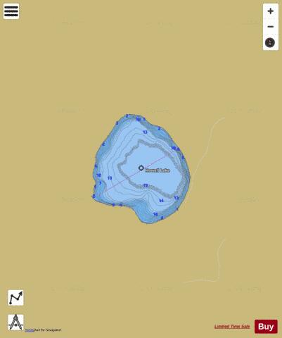 Howell Lake depth contour Map - i-Boating App