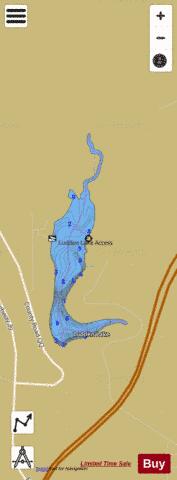 Ludden Lake depth contour Map - i-Boating App