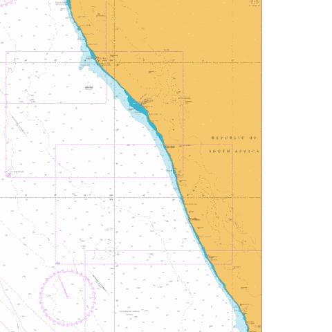 Chamais Bay to Port Nolloth Marine Chart - Nautical Charts App