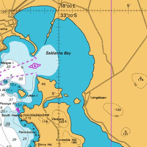 Saldanha Bay Harbour Marine Chart - Nautical Charts App