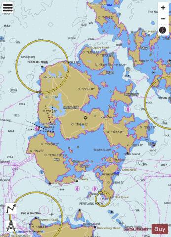 Scotland - Orkney Lochs Marine Chart - Nautical Charts App
