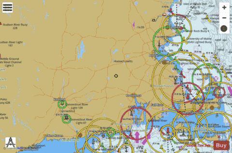 Massachusetts Fishing Maps Marine Chart - Nautical Charts App