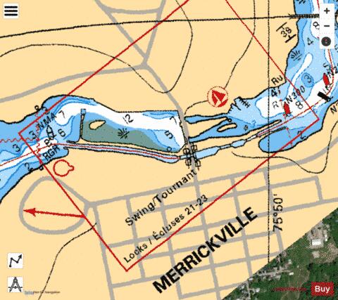 MERRICKVILLE Marine Chart - Nautical Charts App - Satellite