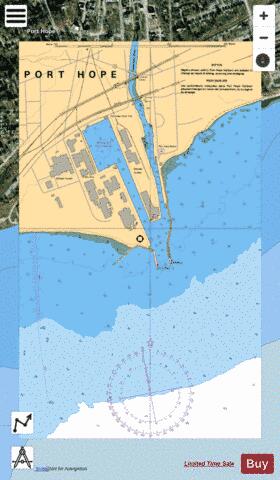 PORT HOPE HARBOUR Marine Chart - Nautical Charts App - Satellite