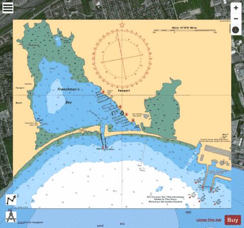 FRENCHMAN'S BAY Marine Chart - Nautical Charts App - Satellite
