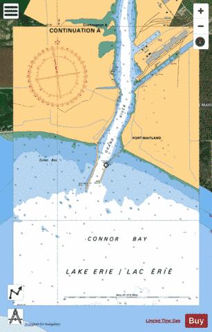 PORT MAITLAND TO/� DUNNVILLE - CONTINUATION A Marine Chart - Nautical Charts App - Satellite