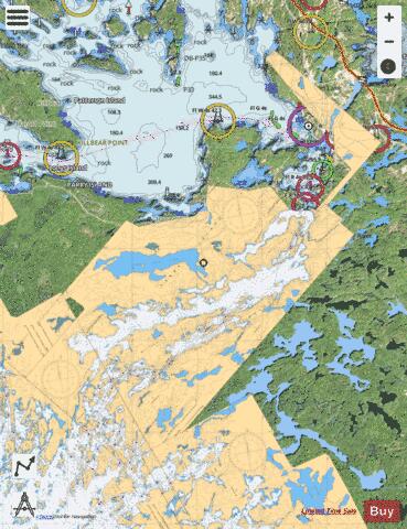 SOUTH CHANNEL AMANDA ISLAND TO/� PARRY SOUND Marine Chart - Nautical Charts App - Satellite