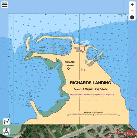 RICHARDS LANDING Marine Chart - Nautical Charts App - Satellite
