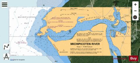 MICHIPICOTEN RIVER Marine Chart - Nautical Charts App - Satellite