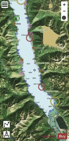 SHEET 5 KOOTENAY LAKE KUSKONOOK TO BOSWELL Marine Chart - Nautical Charts App - Satellite