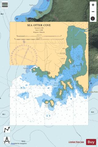 SEA OTTER COVE Marine Chart - Nautical Charts App - Satellite