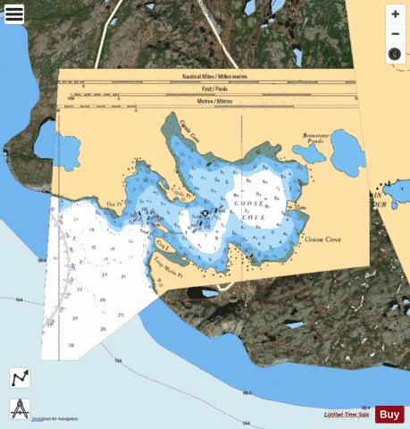 GOOSE COVE Marine Chart - Nautical Charts App - Satellite