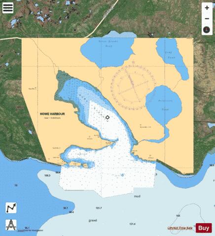 HOWE HARBOUR Marine Chart - Nautical Charts App - Satellite