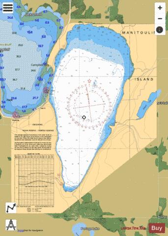 LAKE WOLSEY Marine Chart - Nautical Charts App - Satellite