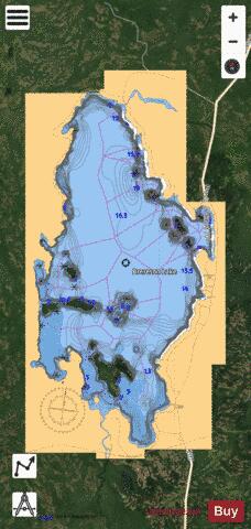 BRERETON LAKE Marine Chart - Nautical Charts App - Satellite