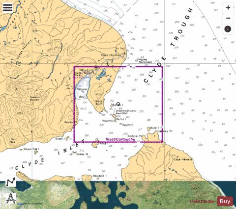 CLYDE INLET,NU Marine Chart - Nautical Charts App - Satellite