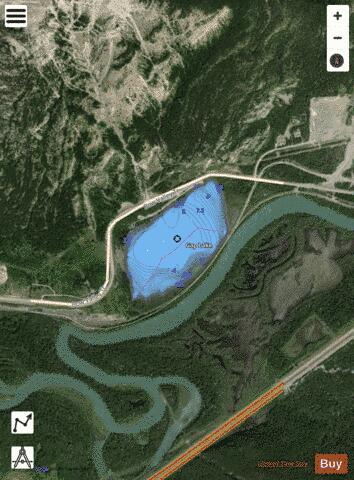 Gap Lake depth contour Map - i-Boating App - Satellite