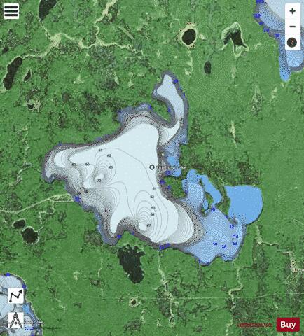 Pinehurst Lake depth contour Map - i-Boating App - Satellite