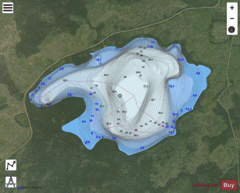 Linitz Lake depth contour Map - i-Boating App - Satellite