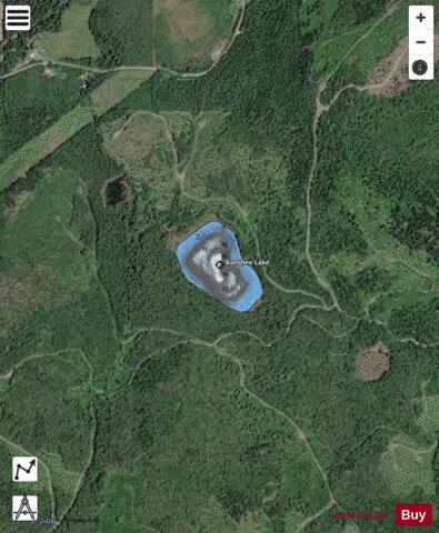 Banshee Lake depth contour Map - i-Boating App - Satellite