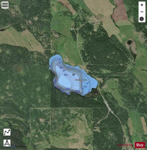 Bunting Lake depth contour Map - i-Boating App - Satellite