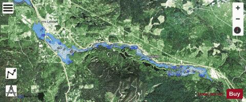 Burns Lake depth contour Map - i-Boating App - Satellite