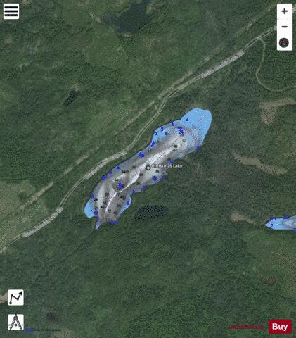 Christmas Lake depth contour Map - i-Boating App - Satellite