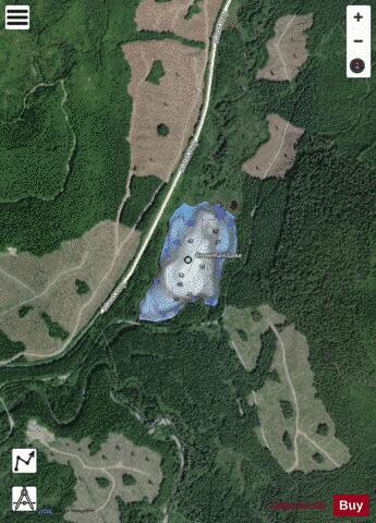 Crowman Lake depth contour Map - i-Boating App - Satellite