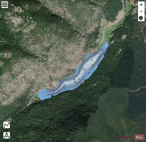 Cultus (Baldwin) Lake depth contour Map - i-Boating App - Satellite