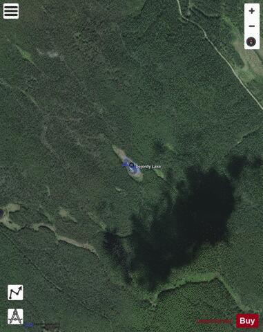 Dejordy Lake depth contour Map - i-Boating App - Satellite