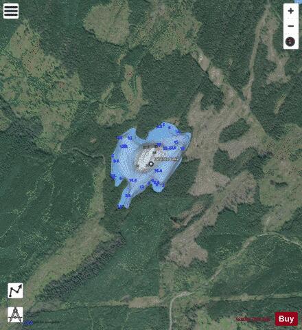 Desiree Lake depth contour Map - i-Boating App - Satellite