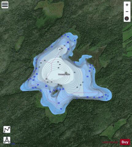 Dorman Lake depth contour Map - i-Boating App - Satellite