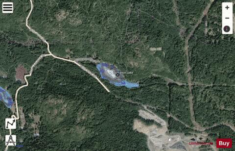 Durrance Lake depth contour Map - i-Boating App - Satellite