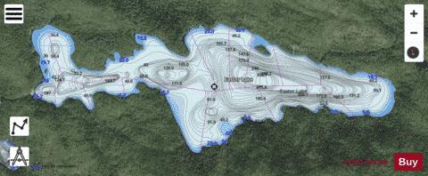 Easter Lake depth contour Map - i-Boating App - Satellite