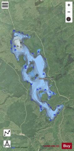 Eulatazella Lake depth contour Map - i-Boating App - Satellite