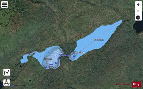 Fable Lake depth contour Map - i-Boating App - Satellite