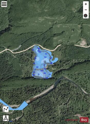 Fairy Lake depth contour Map - i-Boating App - Satellite