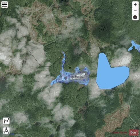 Farewell Lake depth contour Map - i-Boating App - Satellite