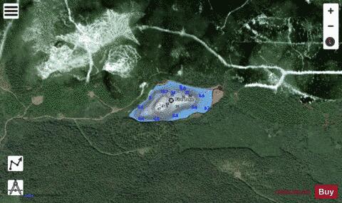Fire Lake A depth contour Map - i-Boating App - Satellite