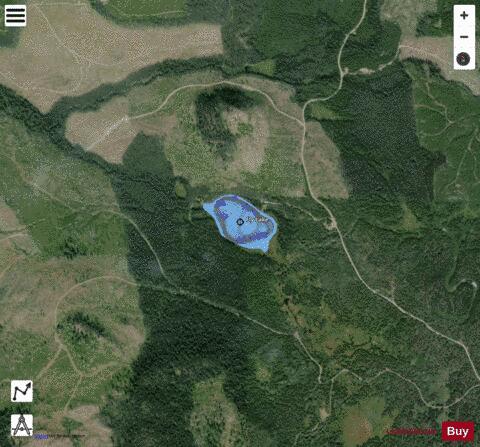 Fly Lake depth contour Map - i-Boating App - Satellite