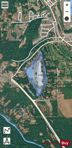 Fullers Lake depth contour Map - i-Boating App - Satellite