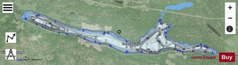 Georgie Lake depth contour Map - i-Boating App - Satellite