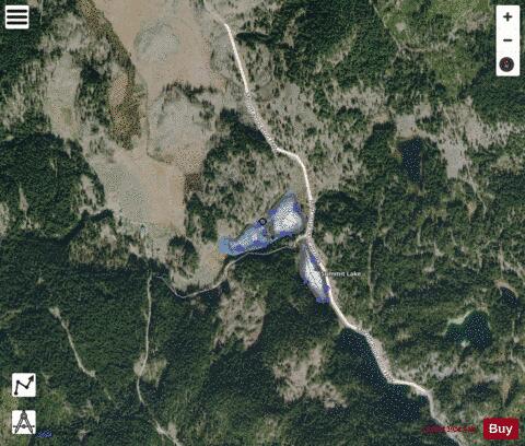 Gladstone (Bathstone) Lake depth contour Map - i-Boating App - Satellite