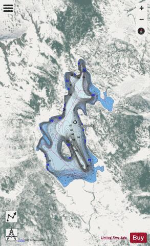 Happy Lake depth contour Map - i-Boating App - Satellite