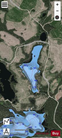 Headwaters #2 Lake depth contour Map - i-Boating App - Satellite