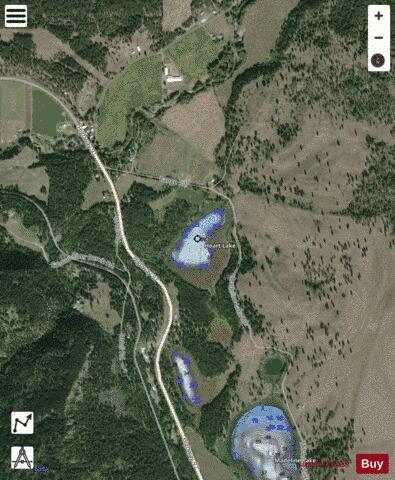 Madelaine #2 Lake depth contour Map - i-Boating App - Satellite
